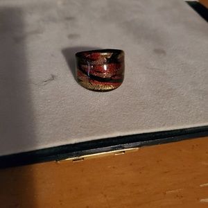 Murano glass contemporary ring